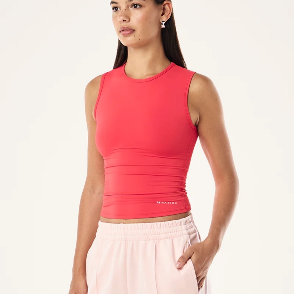 P.E Nation Workout set Muscle tank & Wander leggings in Strawberry M NWT